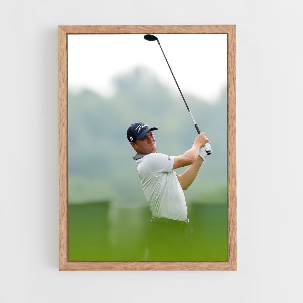 Poster Justin thomas golfeur (vue 4)